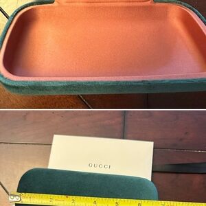 Gucci Teal and Coral Eyeglass Case